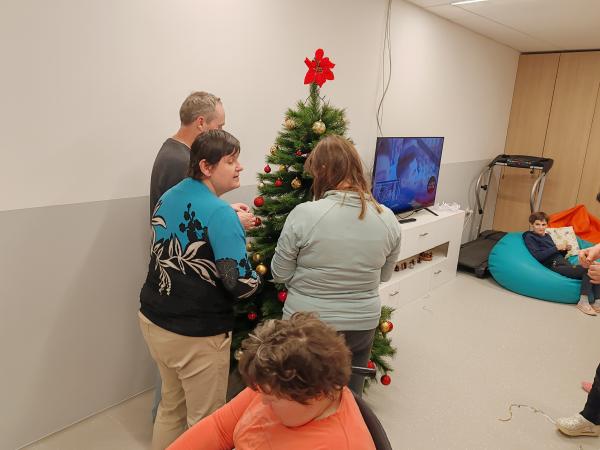 Postavljanje novoletne jelke 