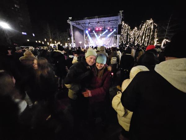 Skupaj odštevali zadnje trenutke starega leta