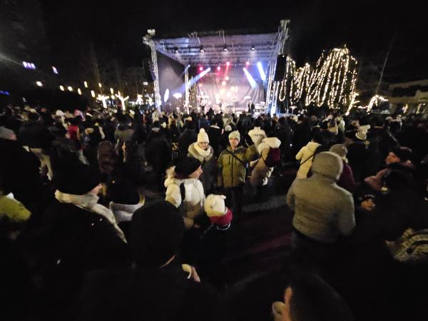 Skupaj odštevali zadnje trenutke starega leta