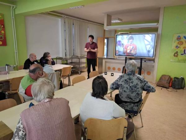Obisk športnega novinarja Tomaža Hudomalja