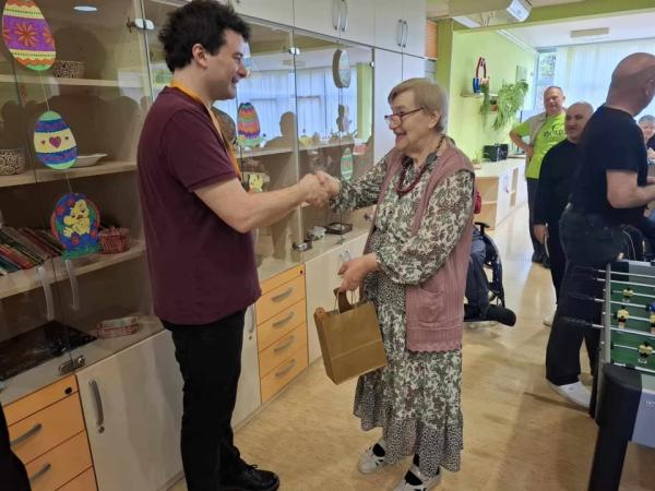 Obisk športnega novinarja Tomaža Hudomalja